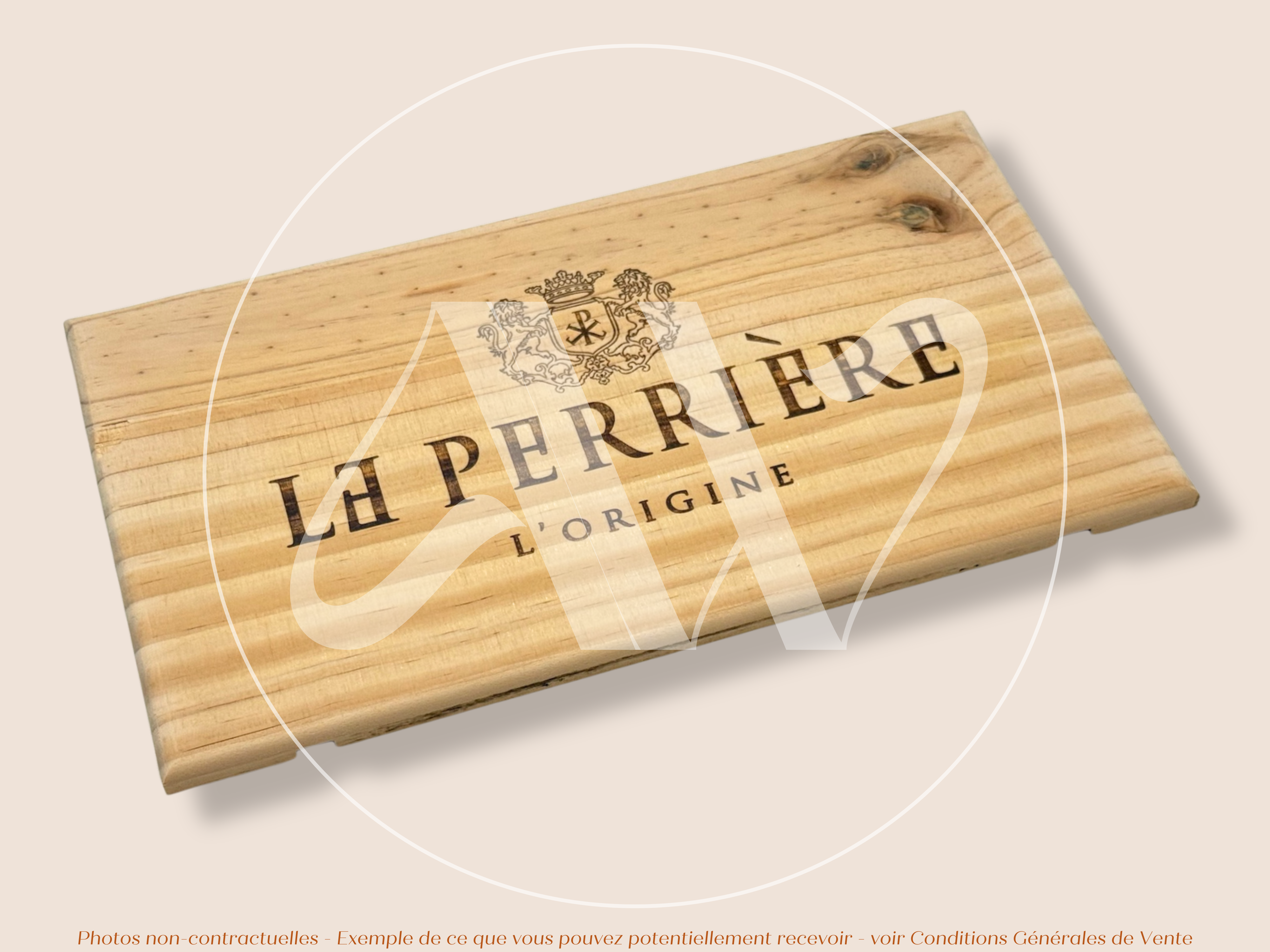 Estampe de caisse de vin – Le Perrière L’Origine - Bourgogne - Sancerre – 30 × 17 cm