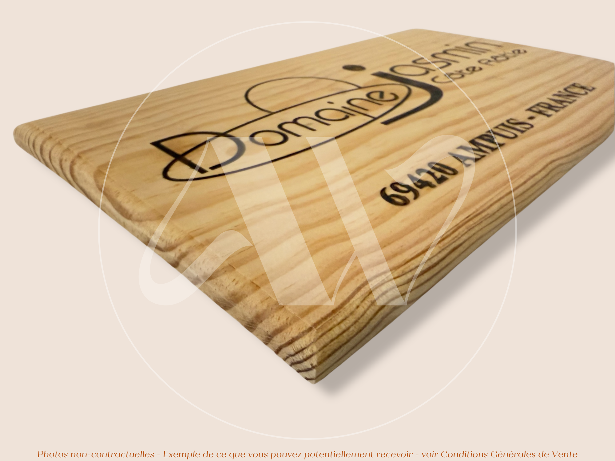 Estampe bois – Domaine Jasmin – Côte-Rôtie (Vallée du Rhône) – Format 30x17 cm – Quantité très limitée