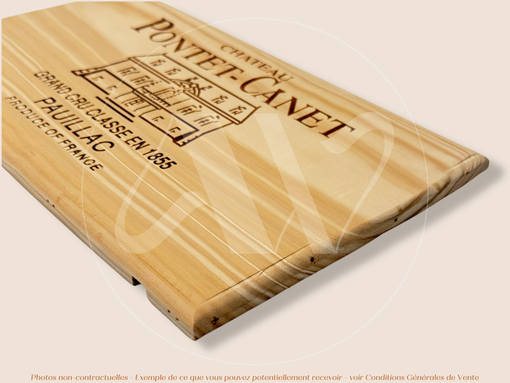 Façade Estampe bois – Château Pontet Canet – Pauillac (Bordeaux) – Format 30x17 cm – (quantité limitée)