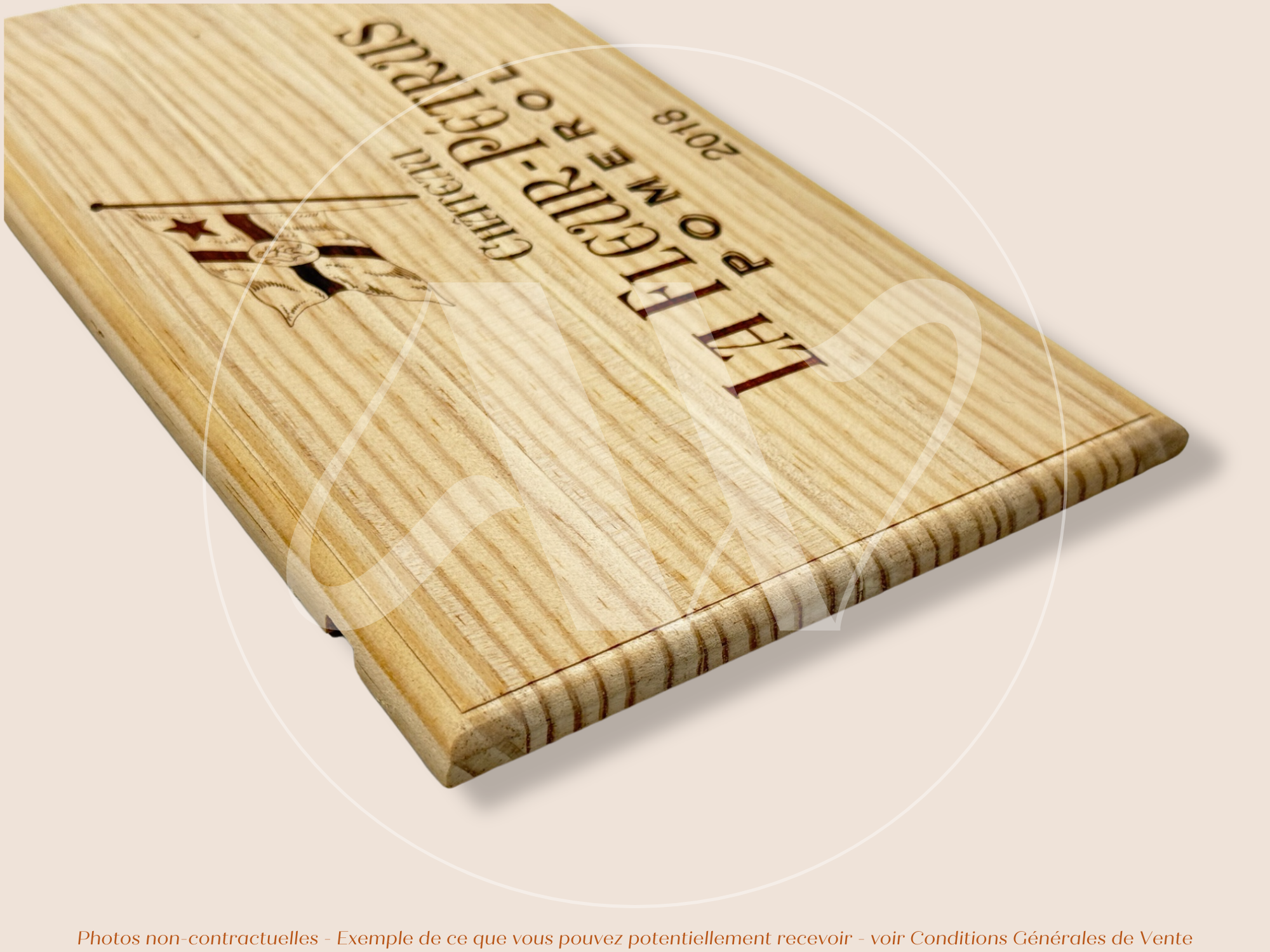 Estampe bois – Château La Fleur-Pétrus – Pomerol (Bordeaux) – Millésime 2018 – Format 30x17 cm – Domaine Mythique