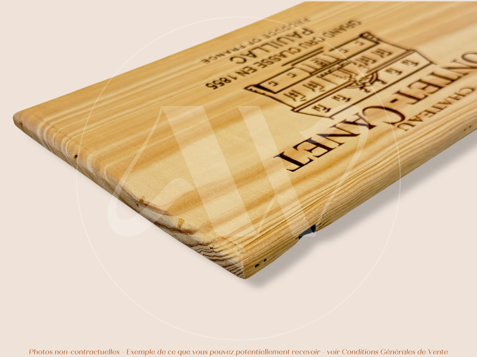 Façade Estampe bois – Château Pontet Canet – Pauillac (Bordeaux) – Format 30x17 cm – (quantité limitée)