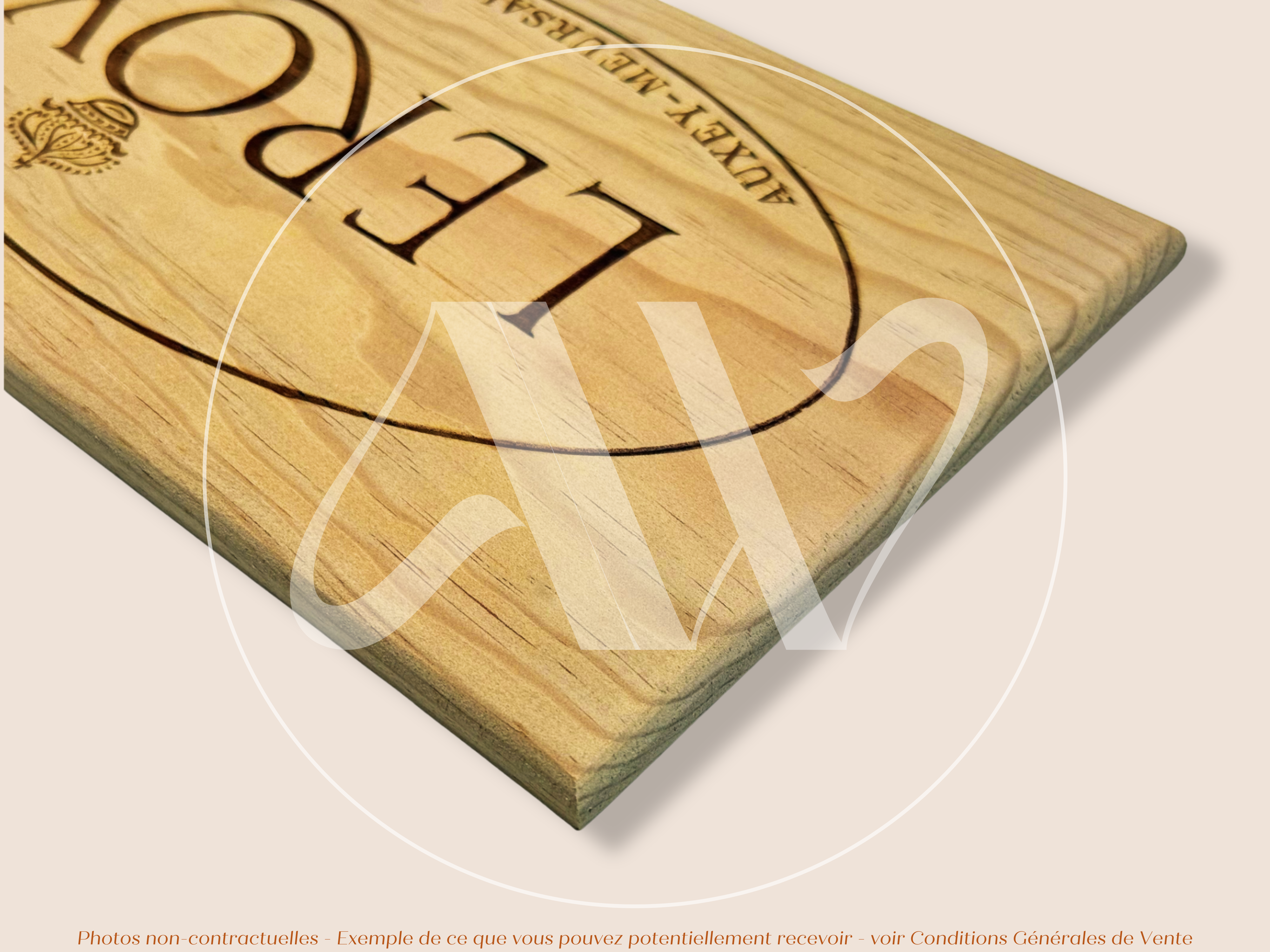 Estampe de caisse de vin Domaine Leroy – Bourgogne – Façade 30 × 17 cm
