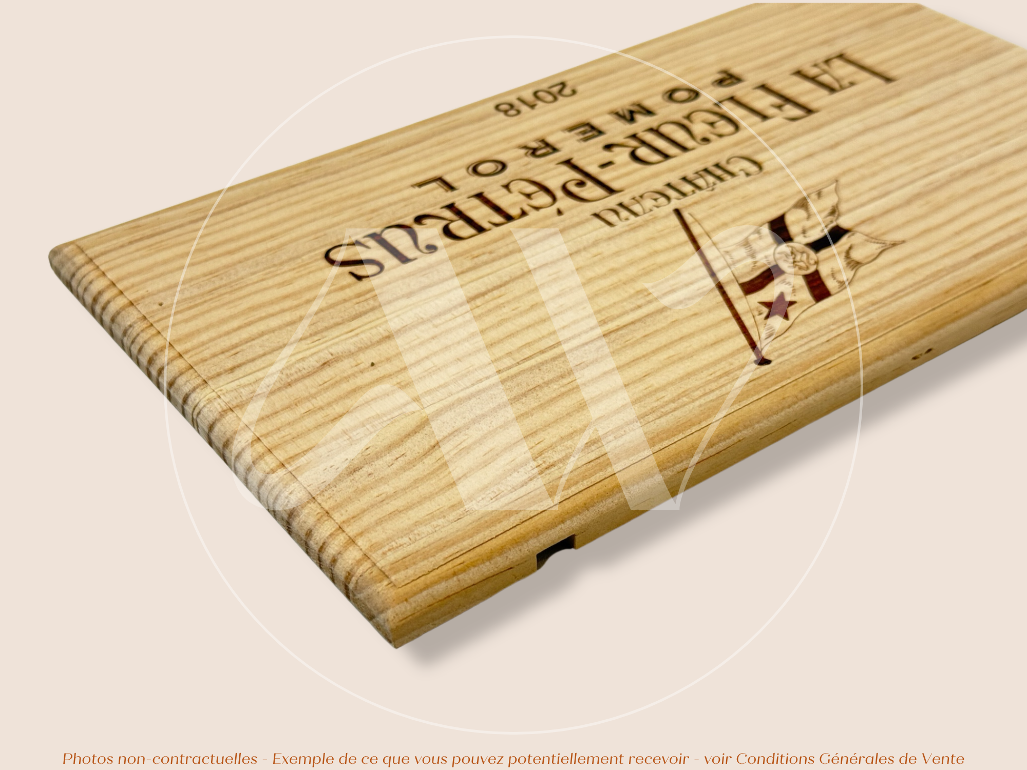 Estampe bois – Château La Fleur-Pétrus – Pomerol (Bordeaux) – Millésime 2018 – Format 30x17 cm – Domaine Mythique