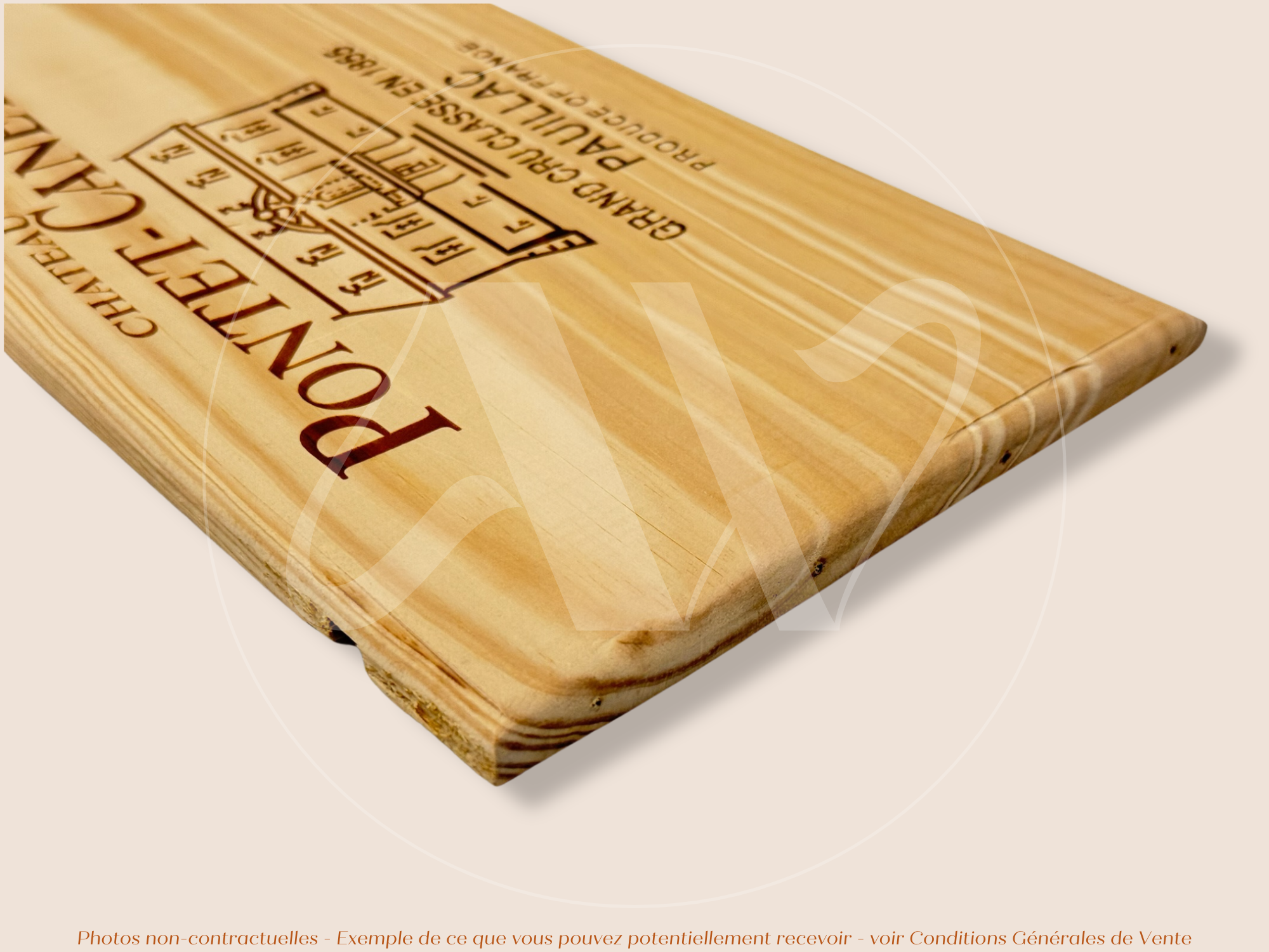 Façade Estampe bois – Château Pontet Canet – Pauillac (Bordeaux) – Format 30x17 cm – (quantité limitée)