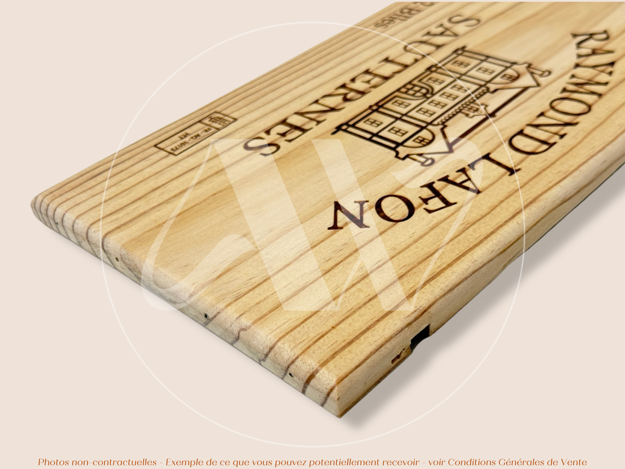 Façade Estampe bois – Château Raymond Lafon – Sauternes (Bordeaux) – Format 30x17 cm – (Quantité Limitée)