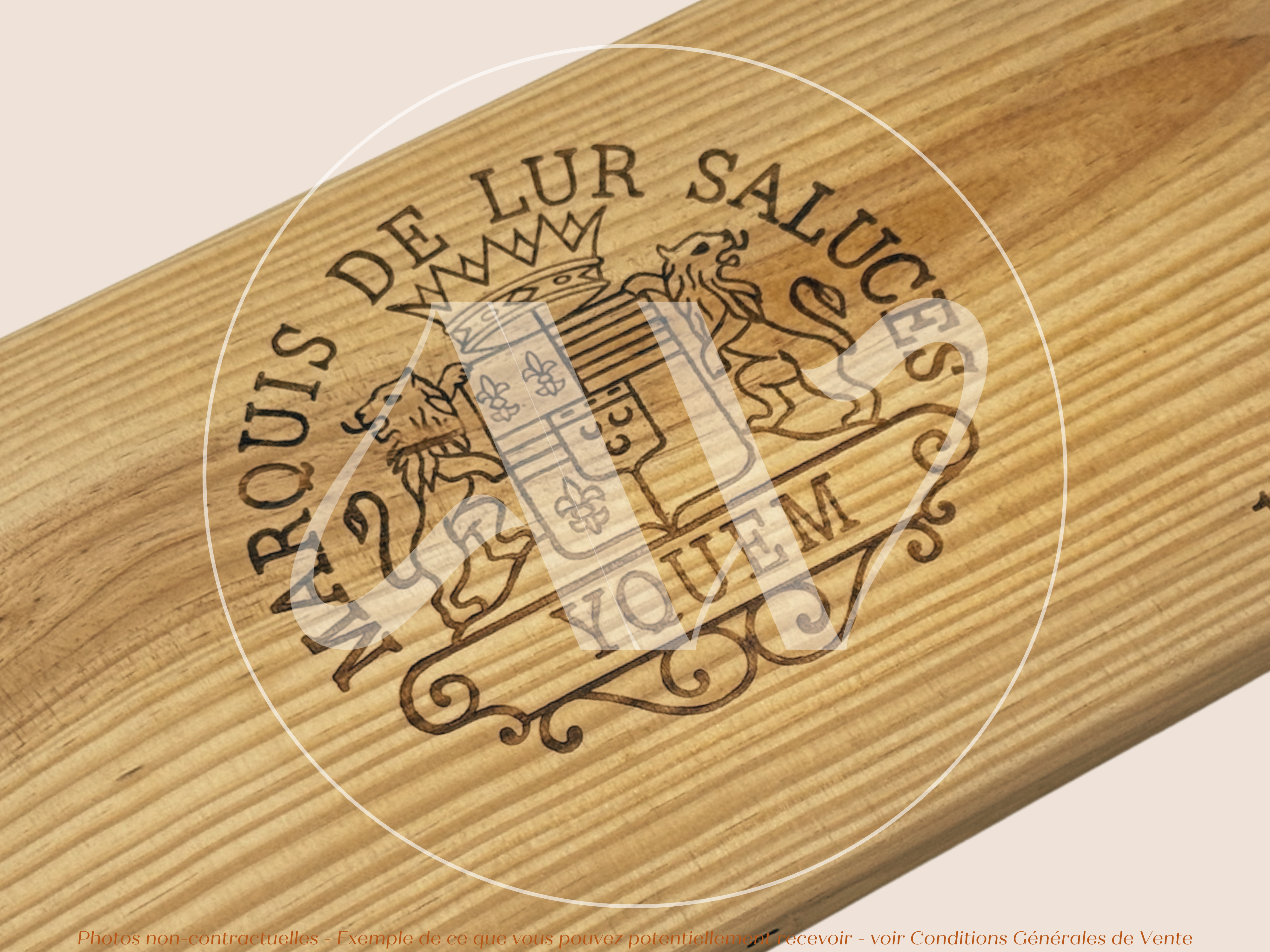 Estampe de caisse de vin – Yquem – 1997 – Sauternes (Bordeaux) – Format 30x17 cm