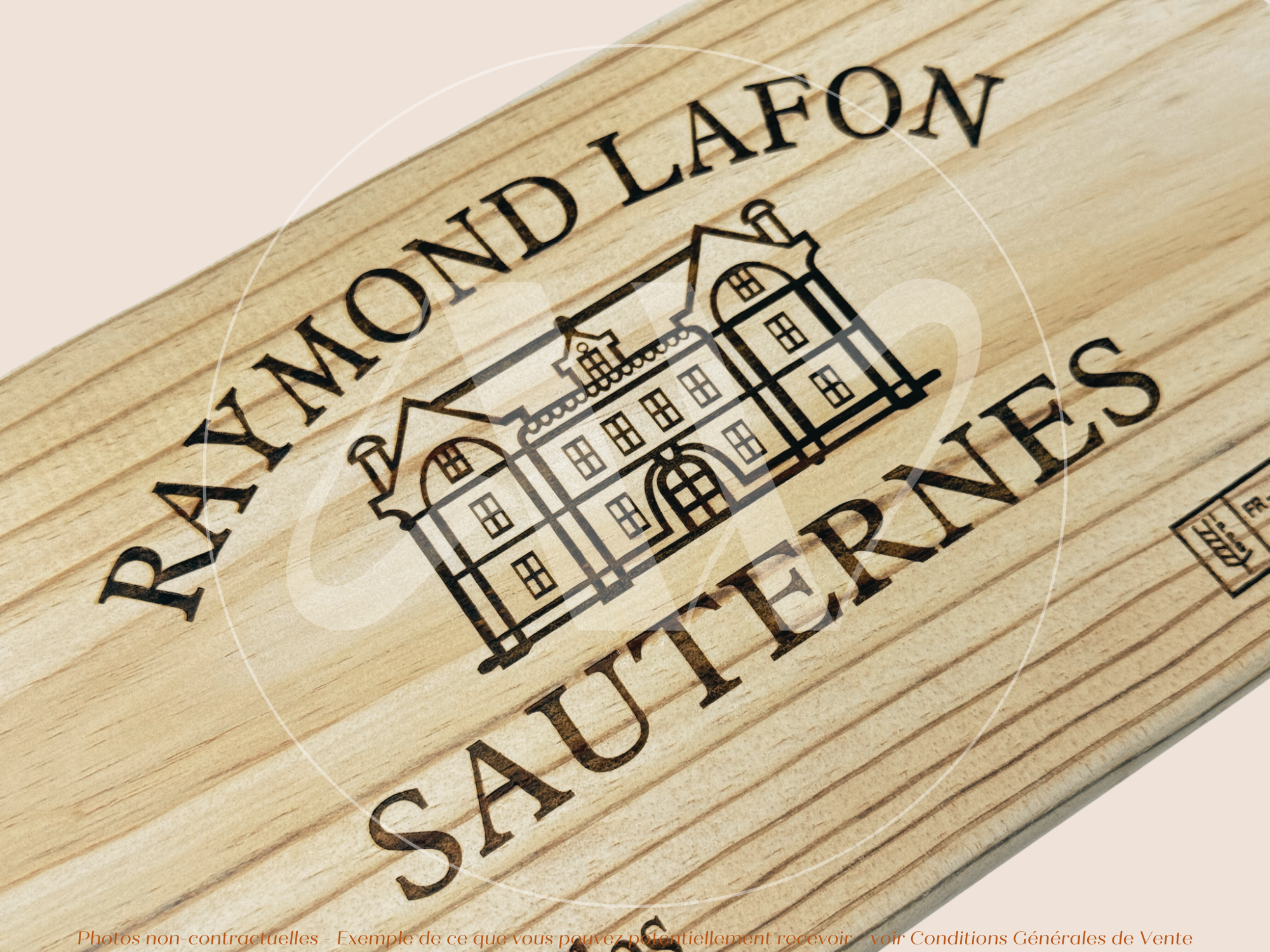 Façade Estampe bois – Château Raymond Lafon – Sauternes (Bordeaux) – Format 30x17 cm – (Quantité Limitée)