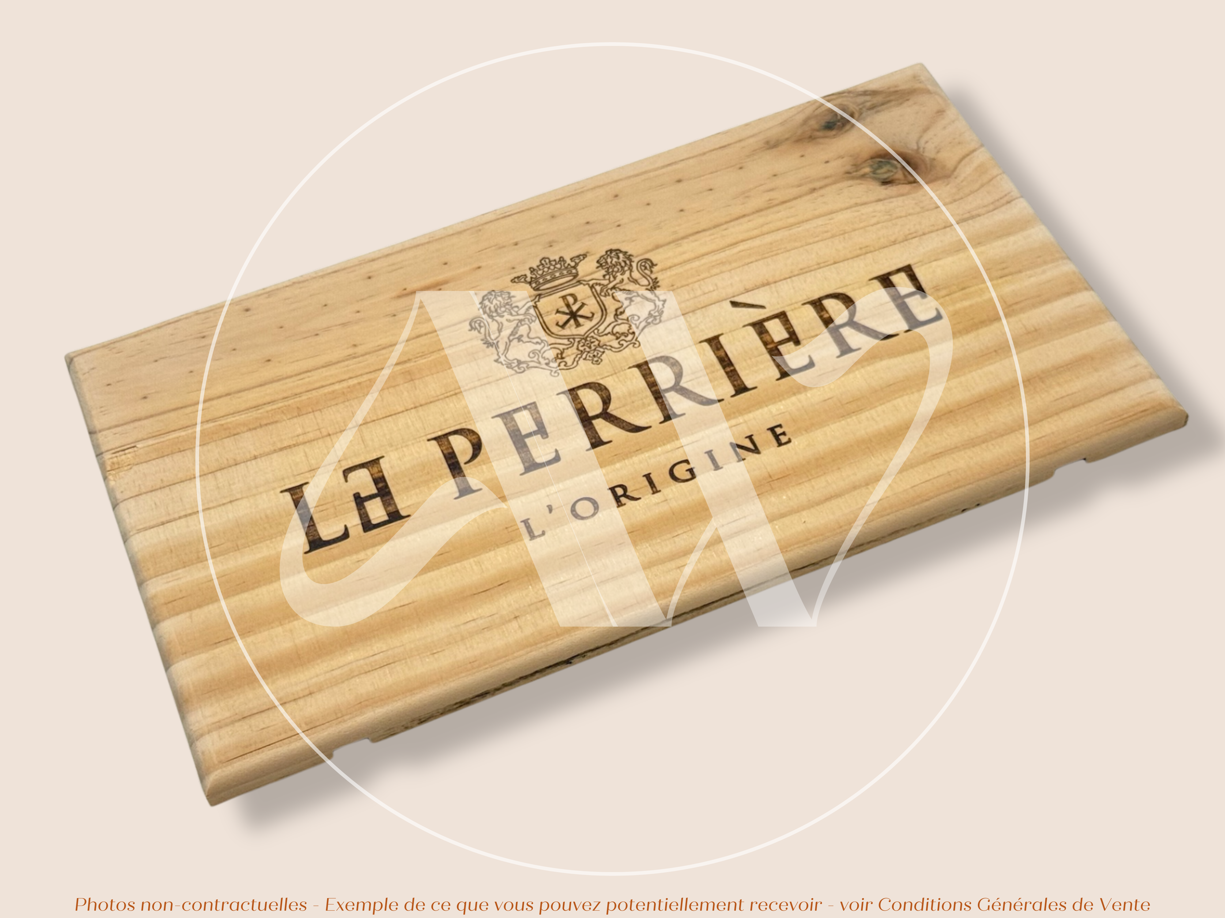 Estampe de caisse de vin – Le Perrière L’Origine - Bourgogne - Sancerre – 30 × 17 cm