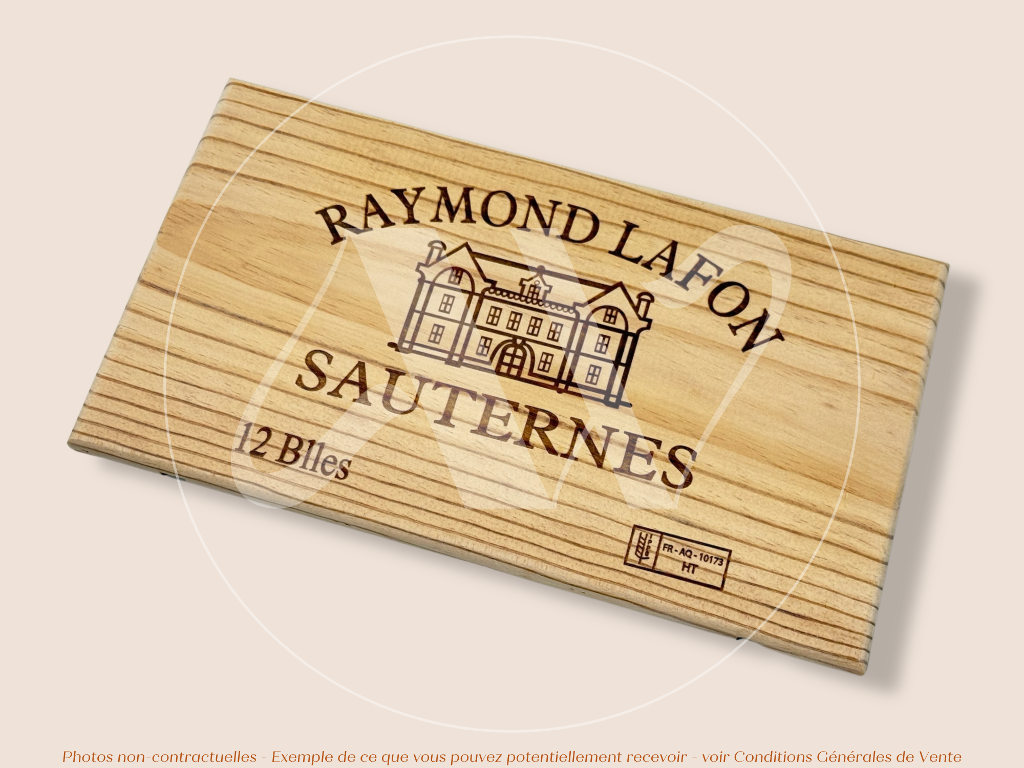 Façade Estampe bois – Château Raymond Lafon – Sauternes (Bordeaux) – Format 30x17 cm – (Quantité Limitée)