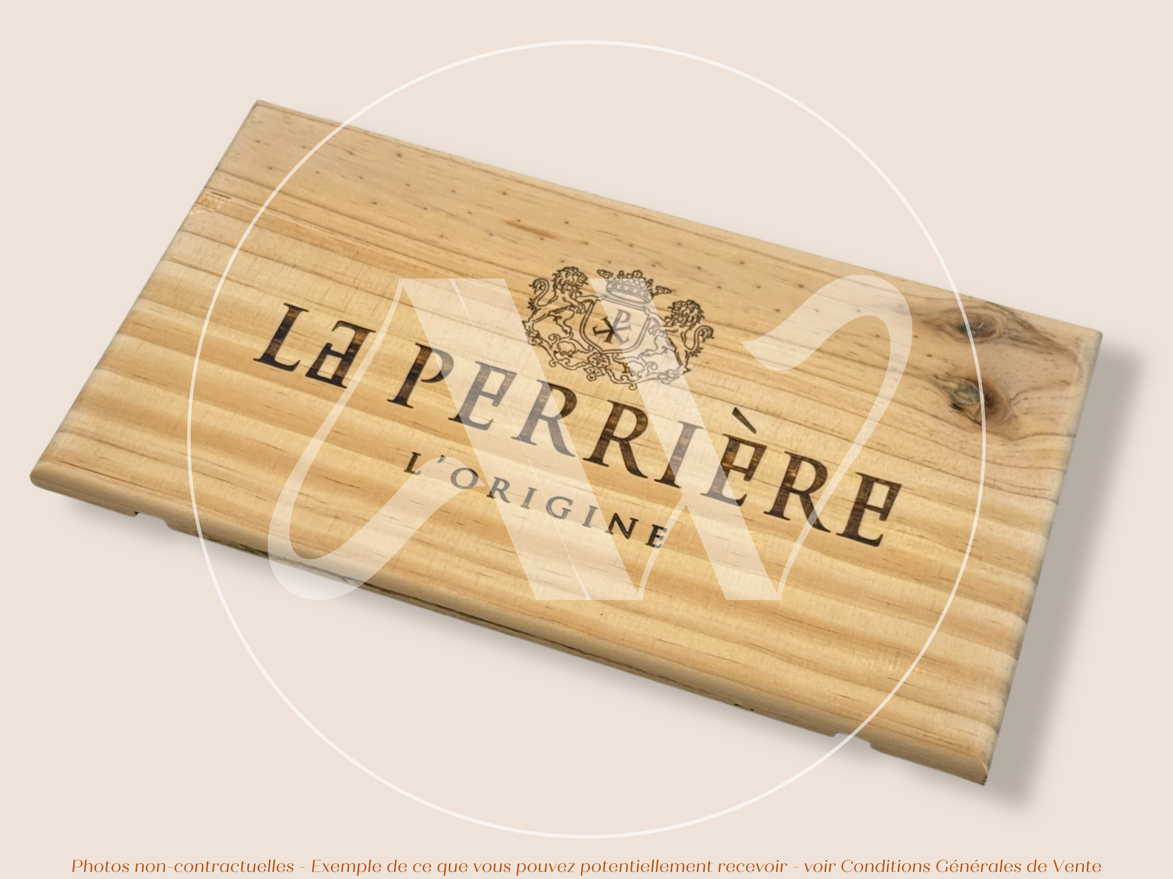 Estampe de caisse de vin – Le Perrière L’Origine - Bourgogne - Sancerre – 30 × 17 cm