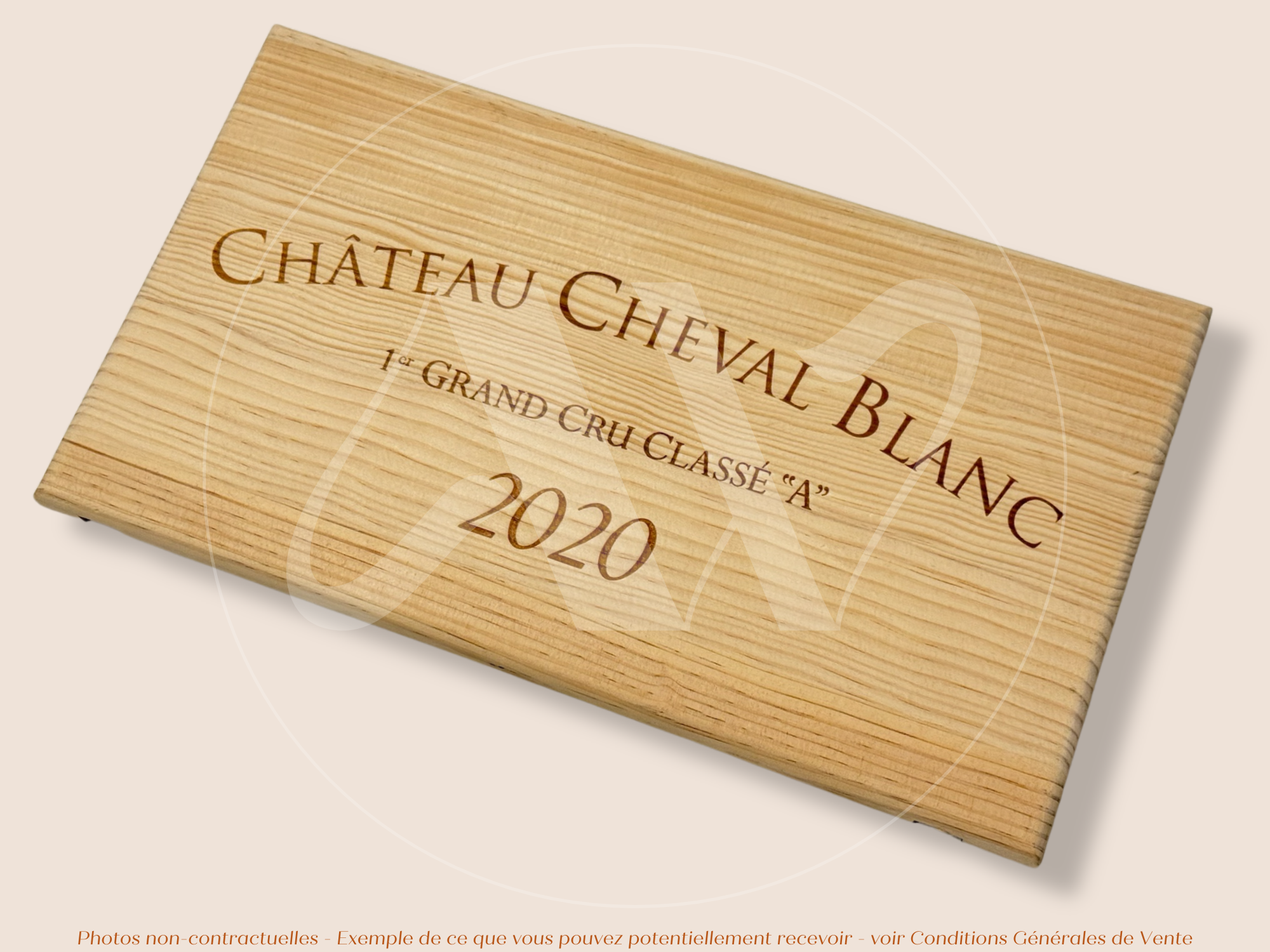 Façade bois – Château Cheval Blanc – Saint-Émilion (Bordeaux) – Millésime 2020 – Grand Cru Classé "A" – Estampe Exceptionnelle