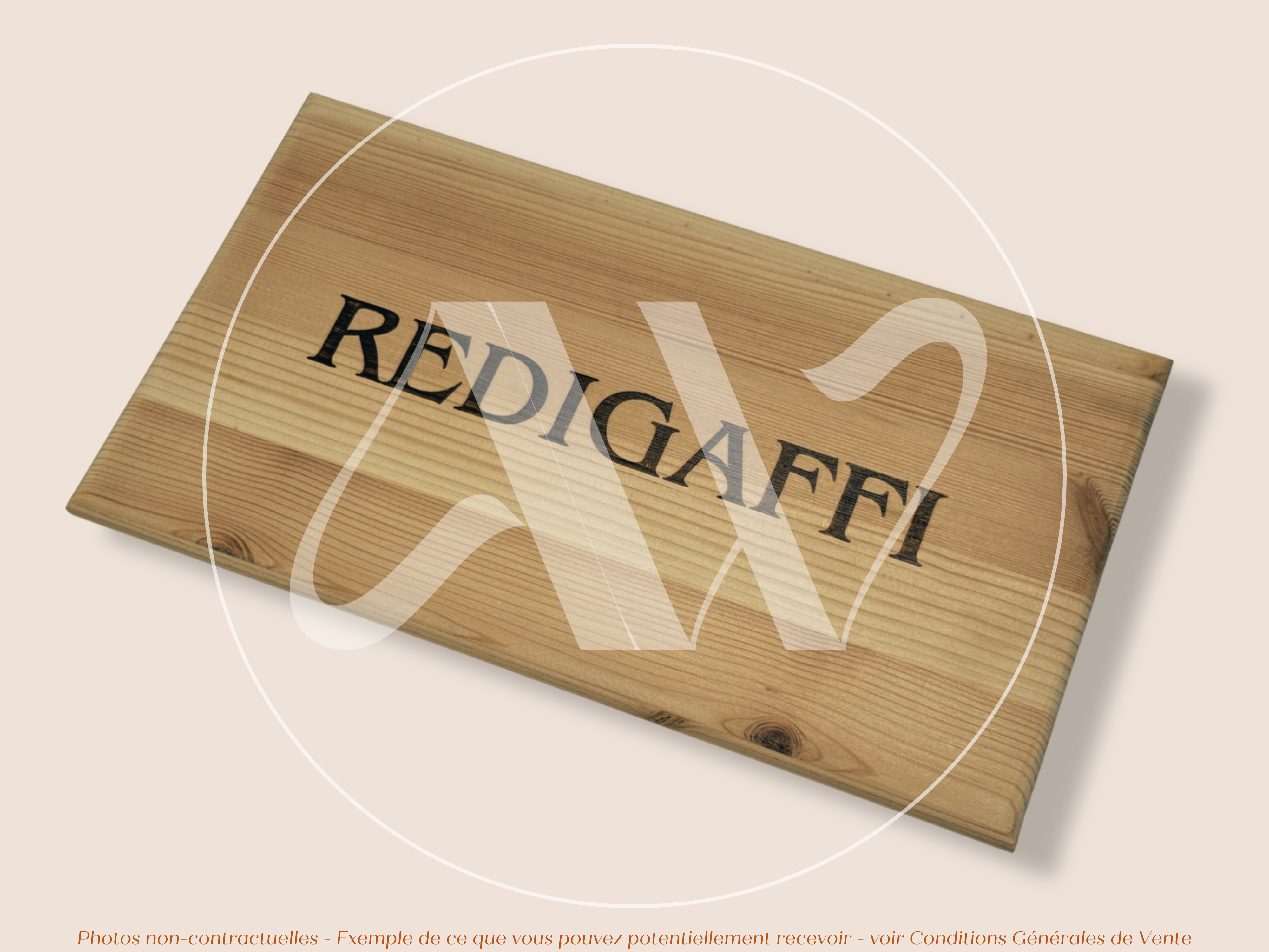 Estampe de caisse de vin en bois Domaine Tua Rita Redigaffi – Toscane Italie – 30 × 17 cm