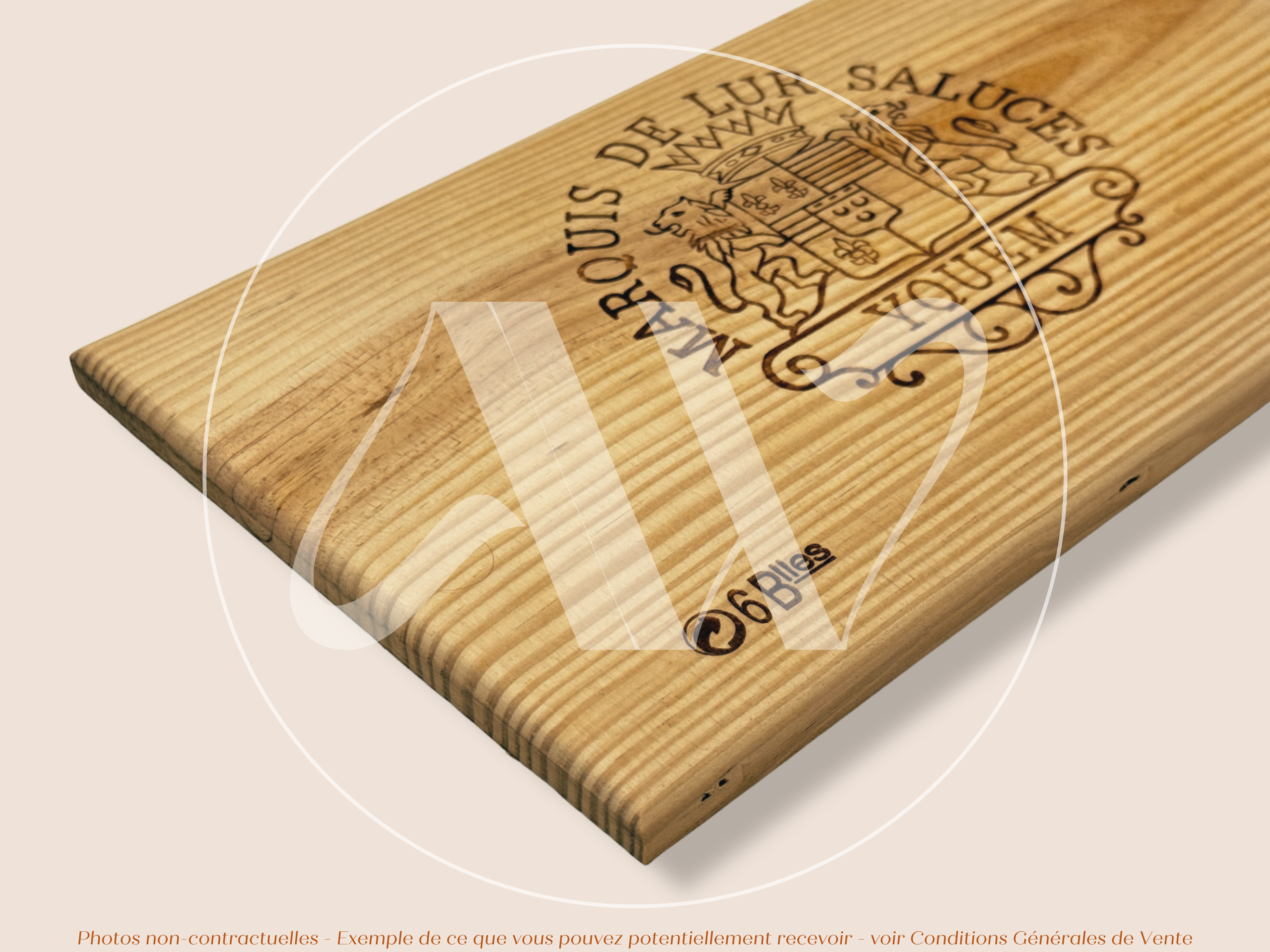Estampe de caisse de vin – Yquem – 1997 – Sauternes (Bordeaux) – Format 30x17 cm