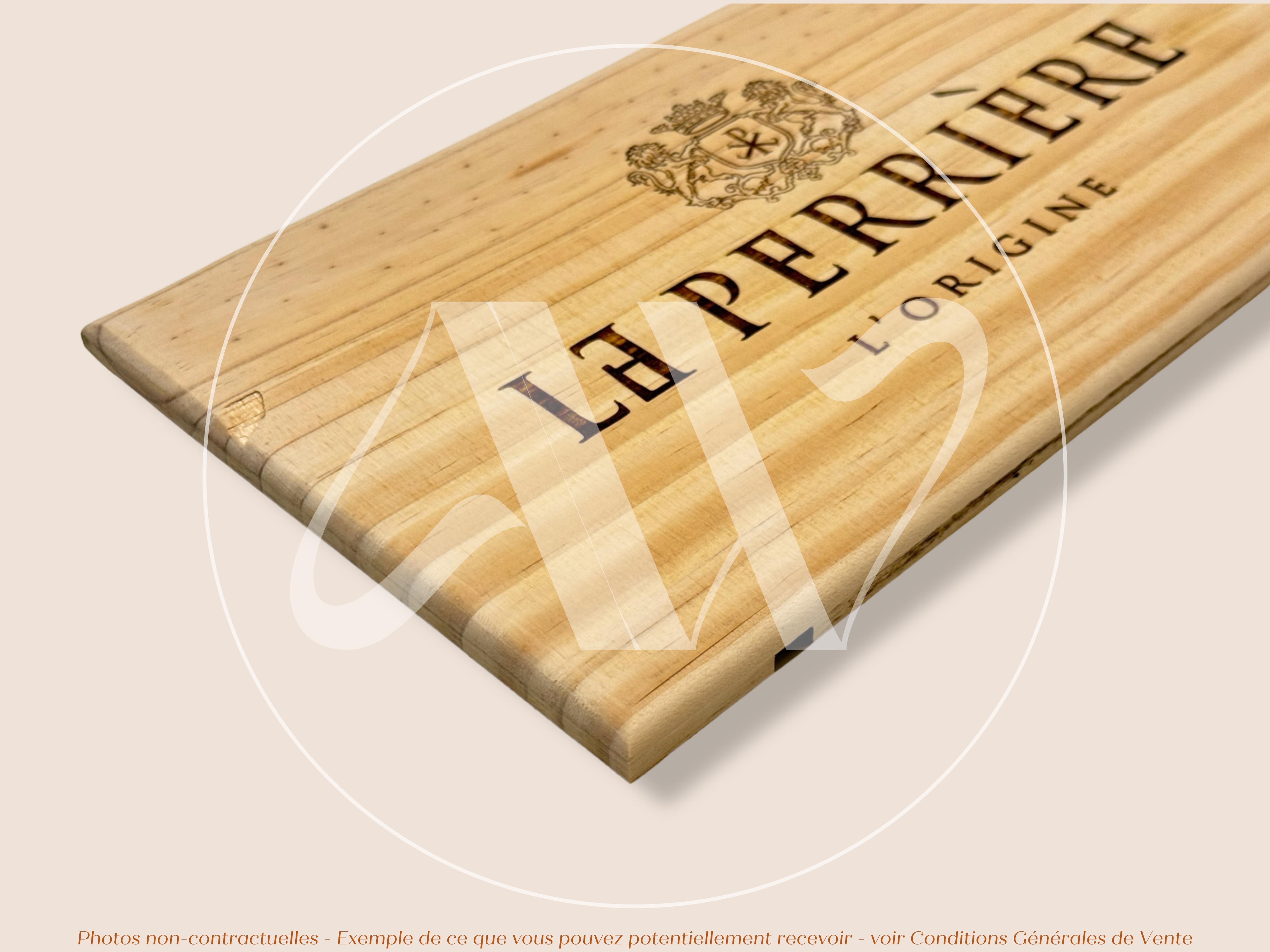 Estampe de caisse de vin – Le Perrière L’Origine - Bourgogne - Sancerre – 30 × 17 cm