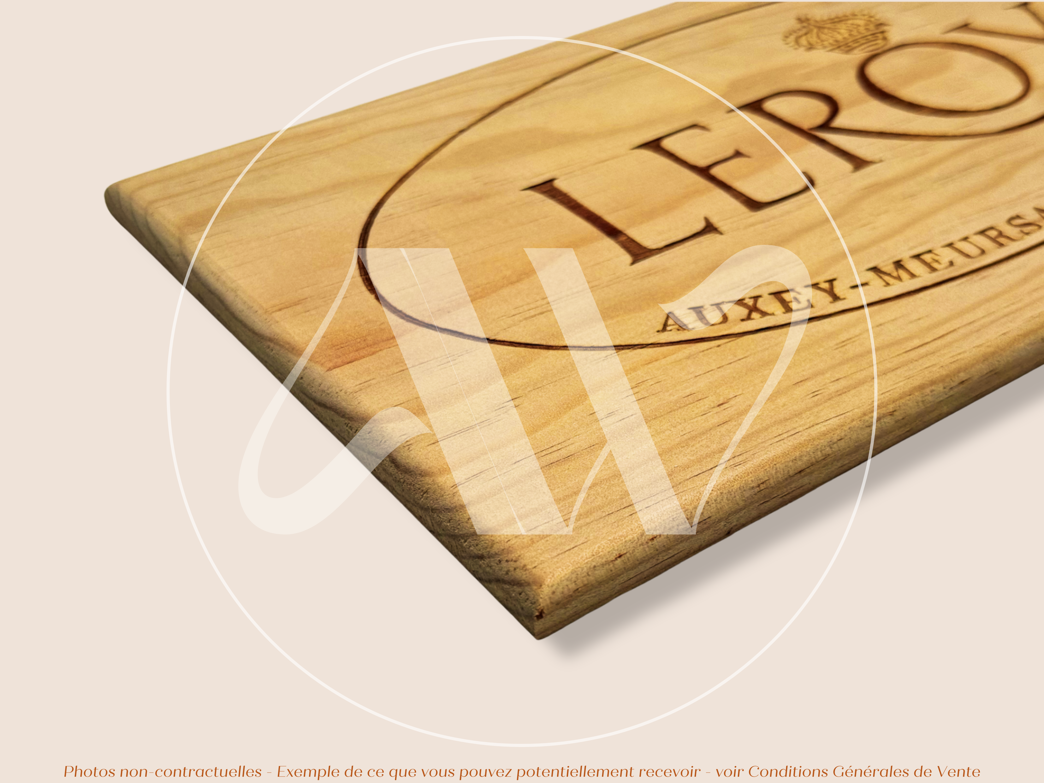Estampe de caisse de vin Domaine Leroy – Bourgogne – Façade 30 × 17 cm