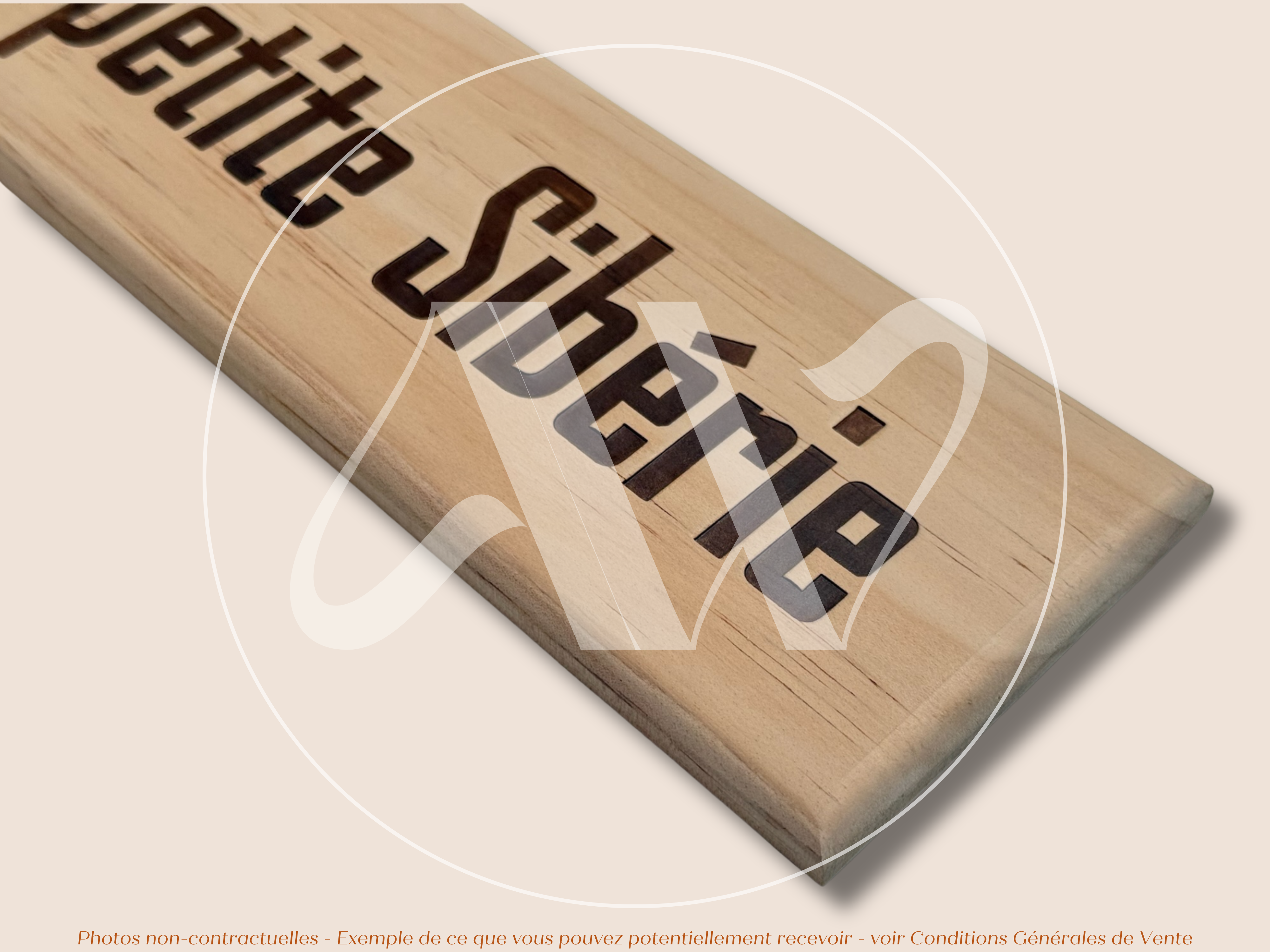 Estampe / Façade d'une caisse de vin en bois du Domaine du Clos des Fées - La Petite Sibérie - Languedoc | Format 1 bouteille = 30x9 cm