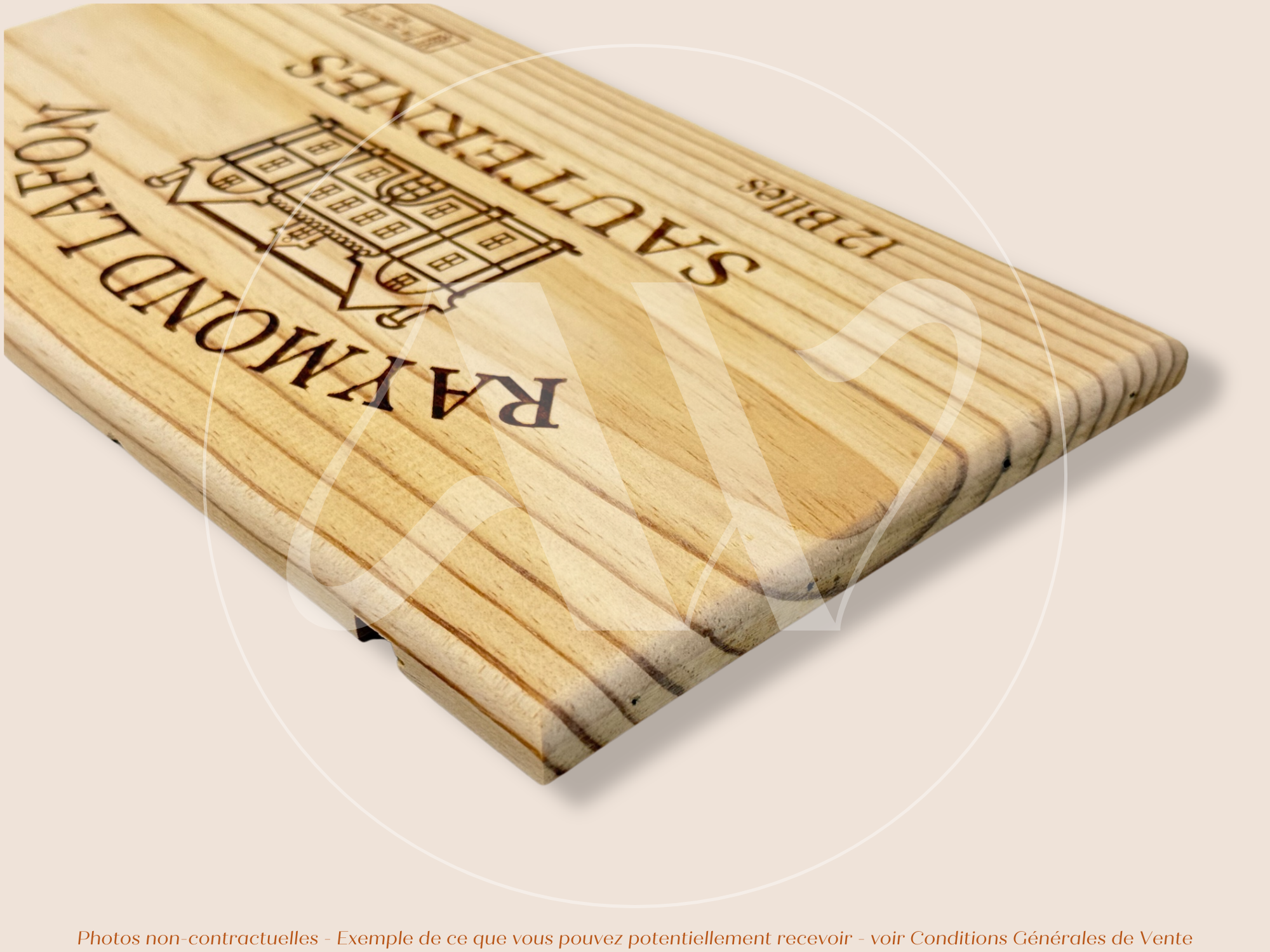 Façade Estampe bois – Château Raymond Lafon – Sauternes (Bordeaux) – Format 30x17 cm – (Quantité Limitée)