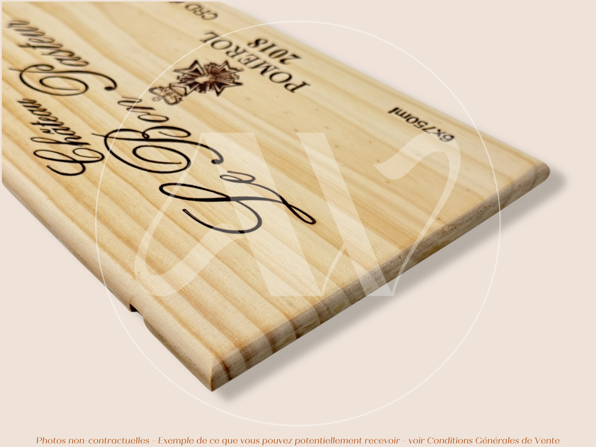 Façade Estampe bois – Château Le Bon Pasteur – Pomerol (Bordeaux) – Format 30x17 cm – Millésime 2018