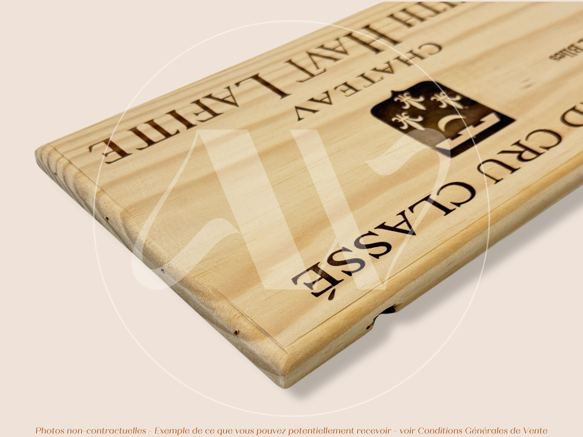 Façade Estampe bois – Château Smith Haut Lafitte – Pessac-Léognan (Bordeaux) – Format 30x17 cm – (Grand Cru Classé)