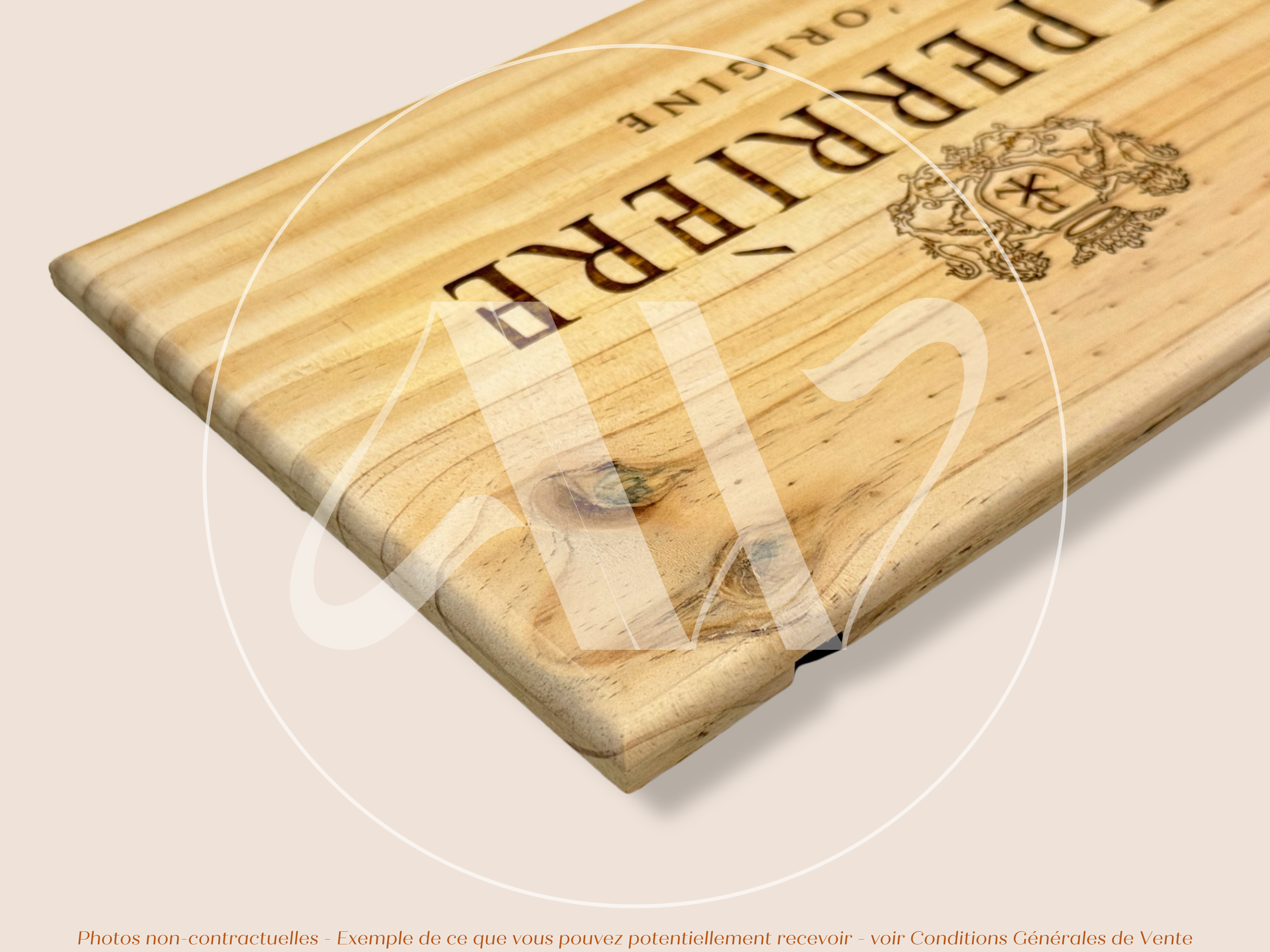 Estampe de caisse de vin – Le Perrière L’Origine - Bourgogne - Sancerre – 30 × 17 cm