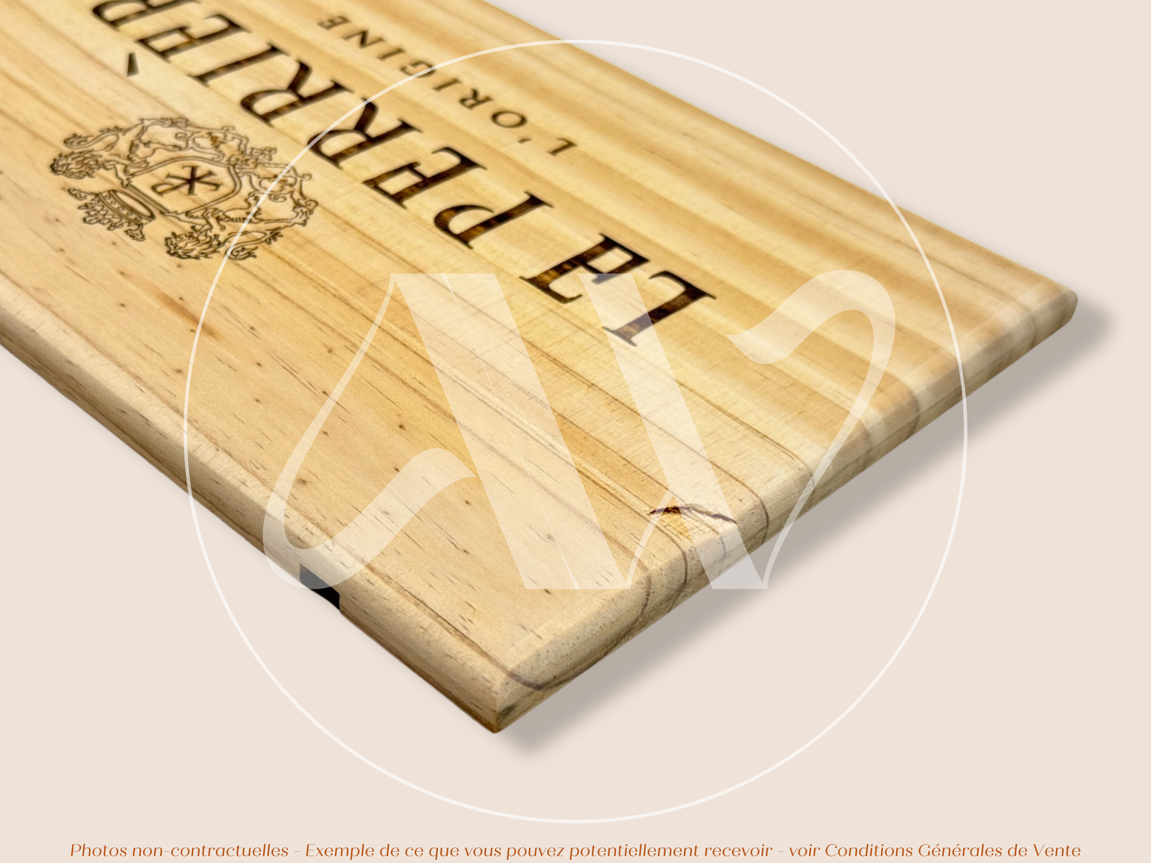 Estampe de caisse de vin – Le Perrière L’Origine - Bourgogne - Sancerre – 30 × 17 cm