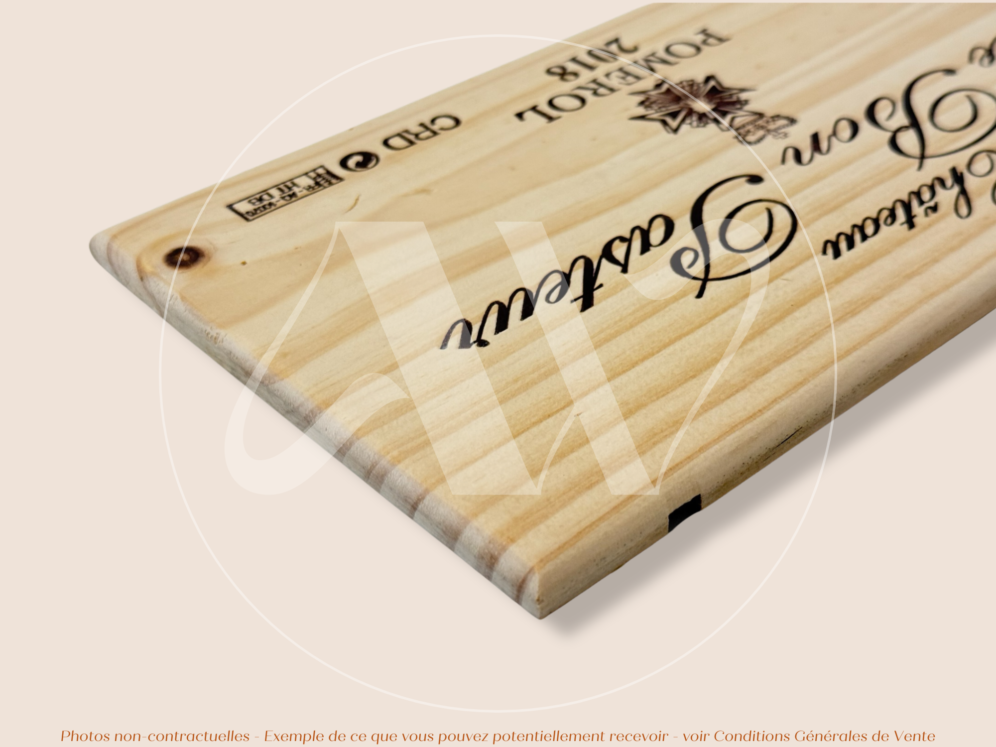 Façade Estampe bois – Château Le Bon Pasteur – Pomerol (Bordeaux) – Format 30x17 cm – Millésime 2018
