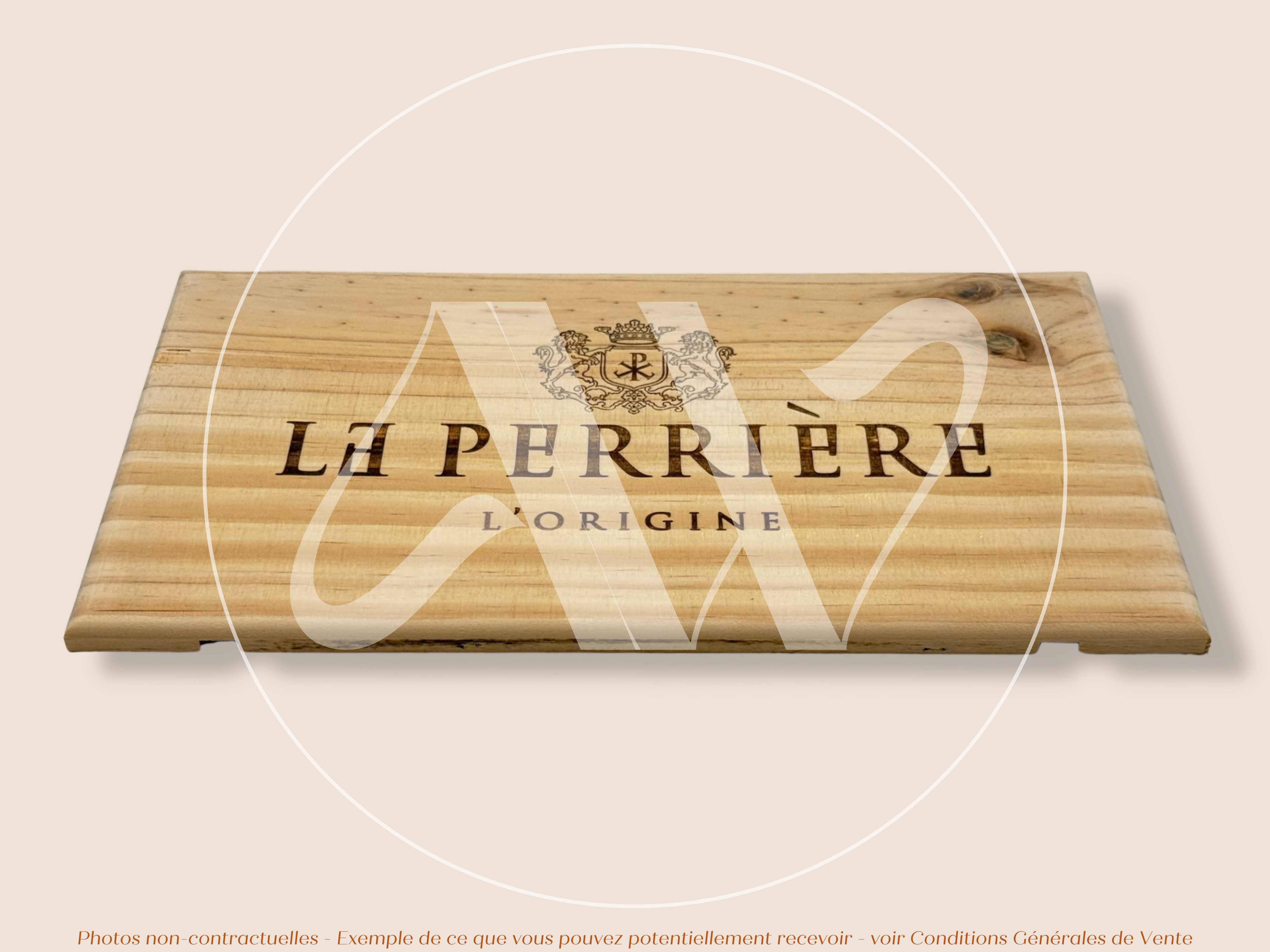 Estampe de caisse de vin – Le Perrière L’Origine - Bourgogne - Sancerre – 30 × 17 cm