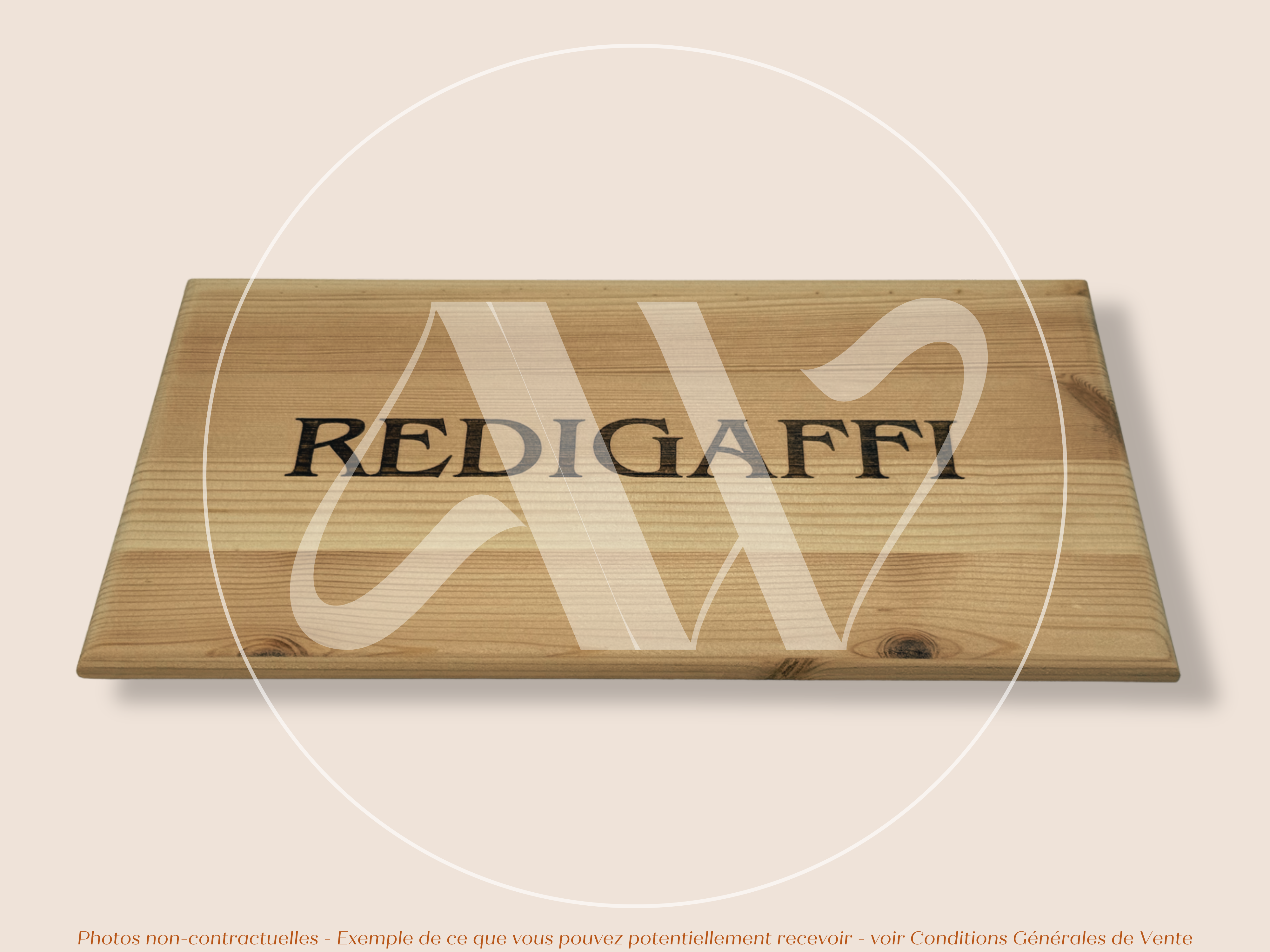 Estampe de caisse de vin en bois Domaine Tua Rita Redigaffi – Toscane Italie – 30 × 17 cm