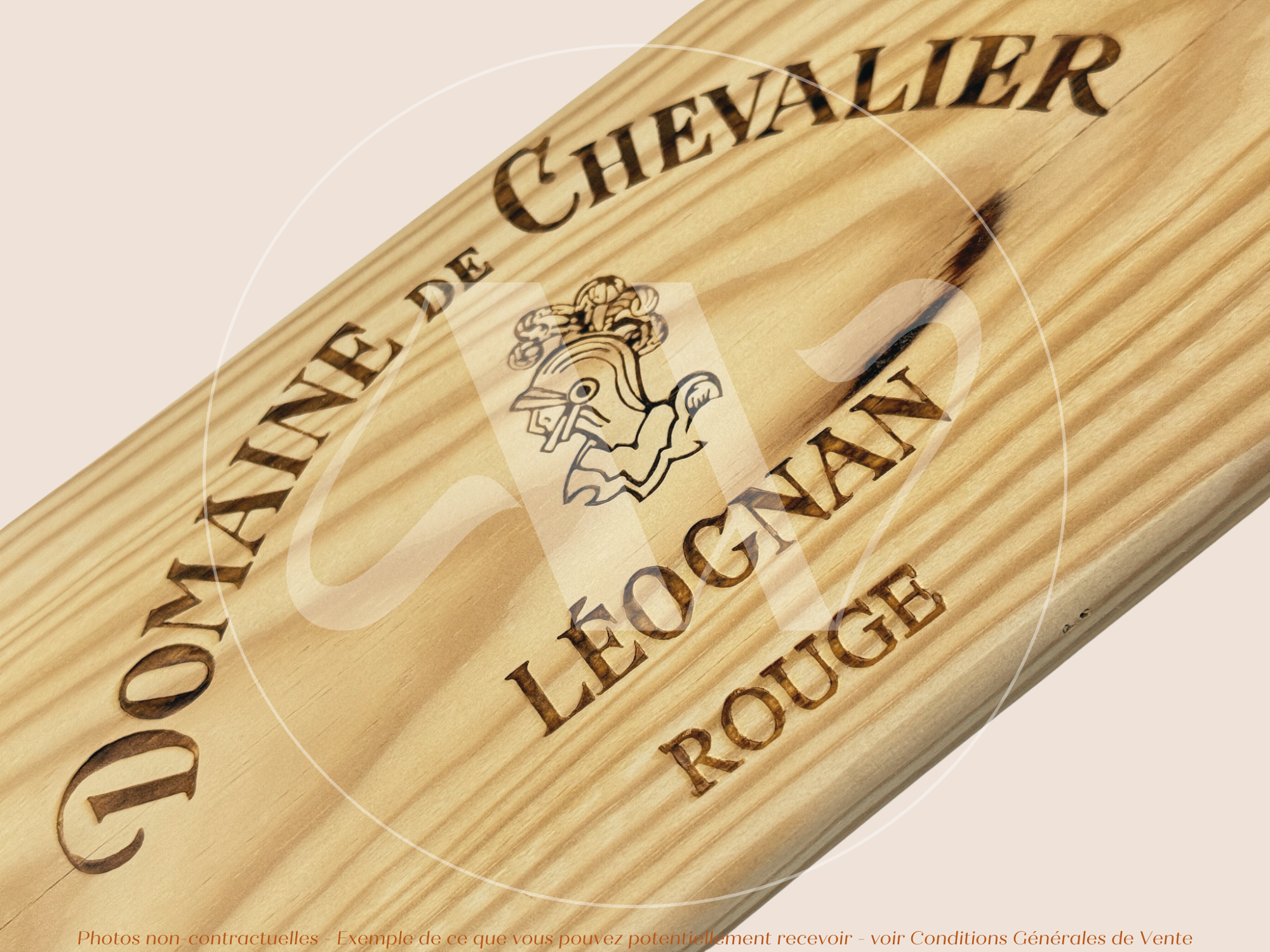 Façade Estampe bois – Domaine de Chevalier – Pessac-Léognan (Bordeaux) – Format 30x17 cm – (millésimée 2014)