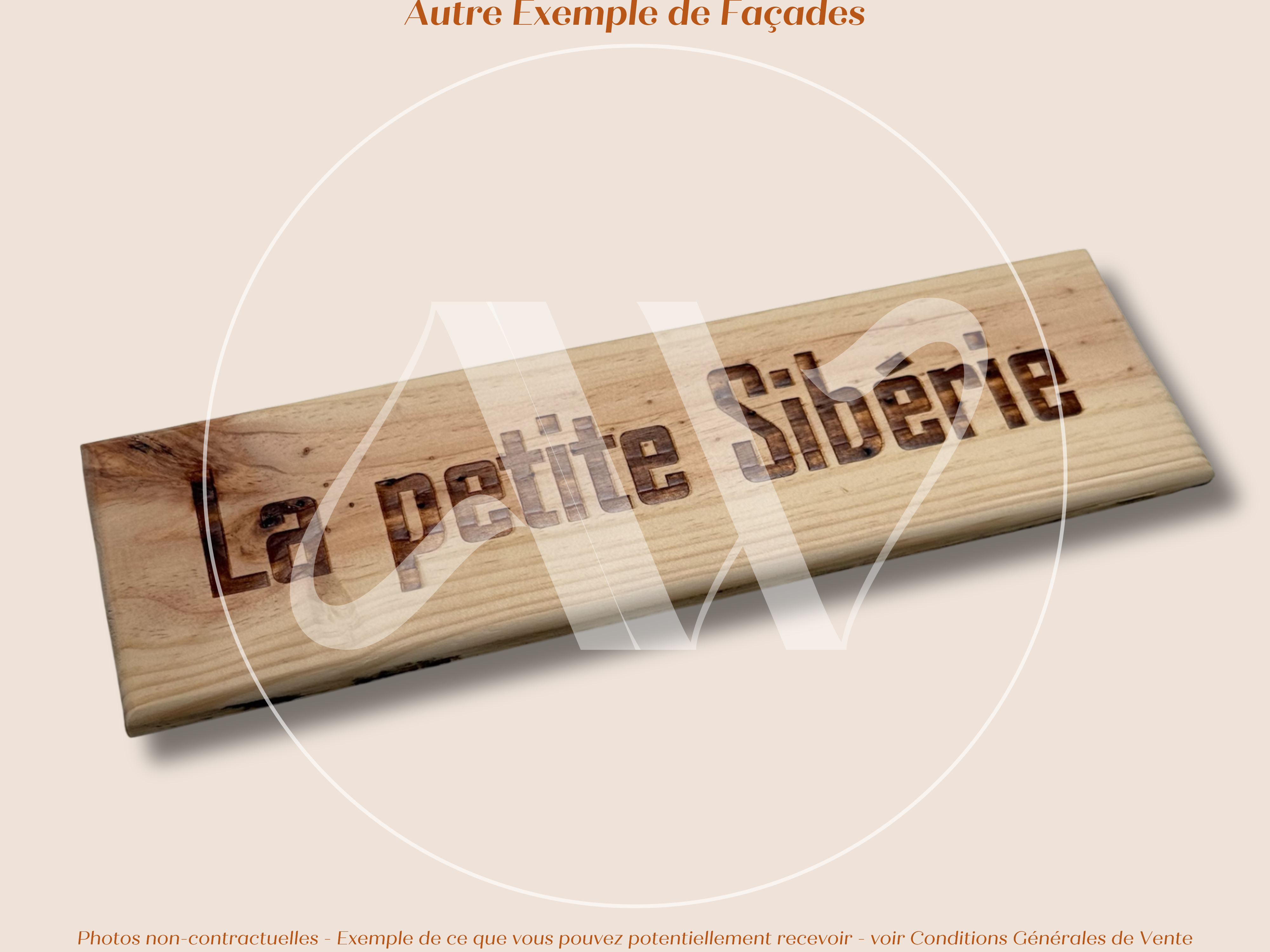 Estampe / Façade d'une caisse de vin en bois du Domaine du Clos des Fées - La Petite Sibérie - Languedoc | Format 1 bouteille = 30x9 cm