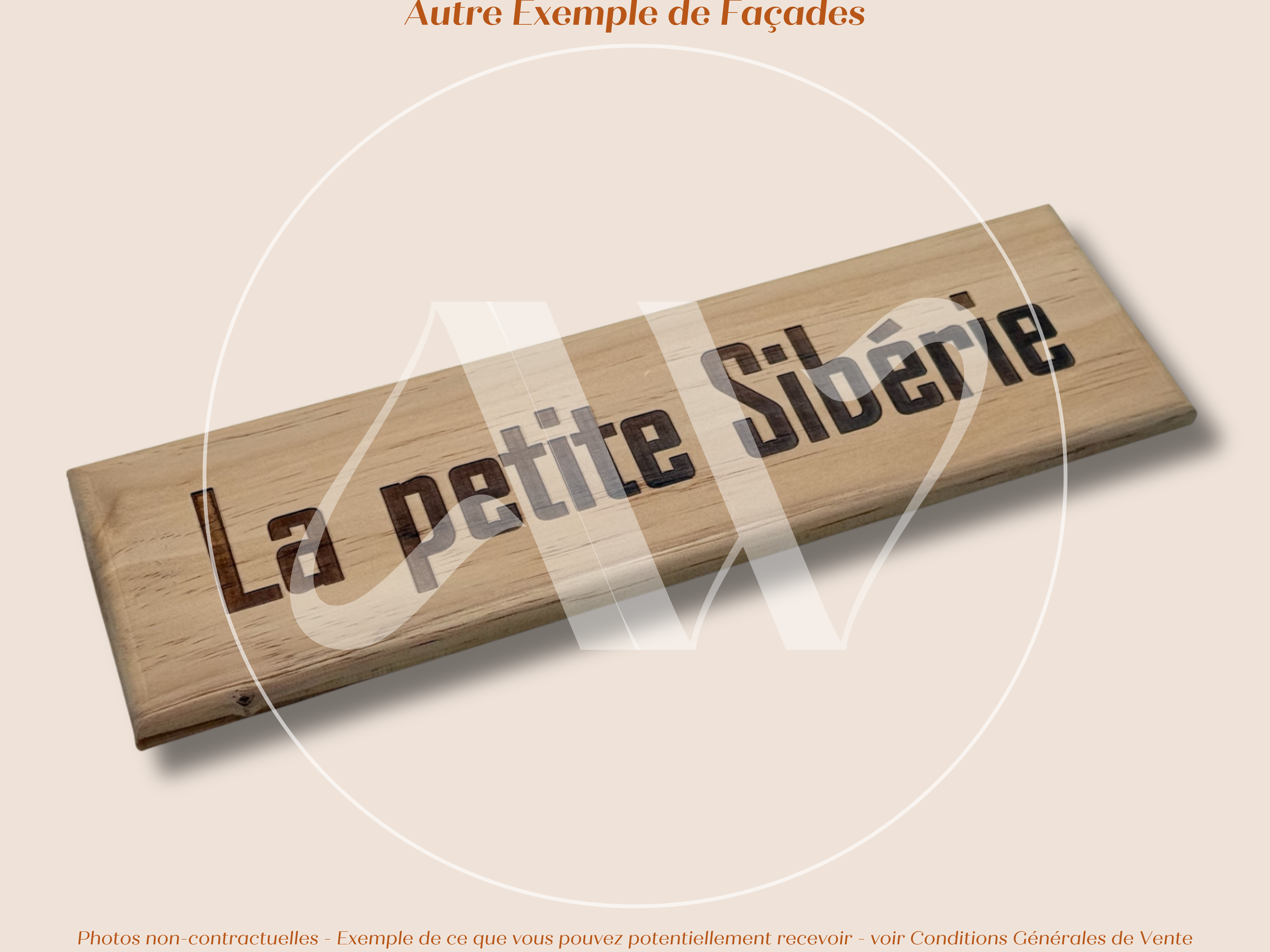 Estampe / Façade d'une caisse de vin en bois du Domaine du Clos des Fées - La Petite Sibérie - Languedoc | Format 1 bouteille = 30x9 cm